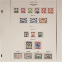 Greenland Stamps 1905-1945 Used collection on page