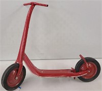 Vintage Red Metal Kids Scooter Restored