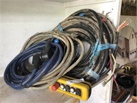 Heavy Electrical Cables and Hoist Pendant