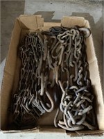 Tray Lot- Assorted Antique Gate Chains