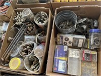 2 Boxes of Various Bolts and Fasteners