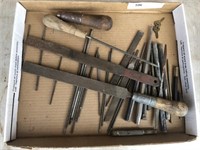 Tray Lot- Various Files and Punches