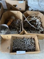 3 Boxes of Various Chains