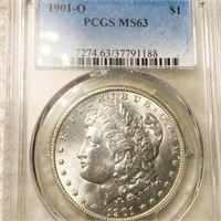1901-O Morgan Silver Dollar PCGS - MS63