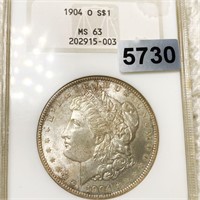 1904-O Morgan Silver Dollar NGC - MS63