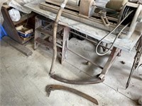 Antique Scythe with 3 Blades