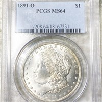 1891-O Morgan Silver Dollar PCGS - MS64