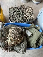 Lot of Military Camo Netting and Other Gear