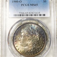 1900-O Morgan Silver Dollar PCGS - MS65