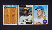 Lot of 3 Vintage Topps Baseball Cards