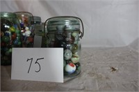 PINT JAR MARBLES AND SHOOTERS