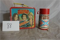 DUKES OF HAZARD LUNCHBOX W/THERMOS 1980
