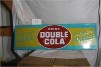 DOUBLE COLA METAL SIGN 13X42