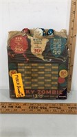 Vintage lucky zombie gambling punch boards.  New
