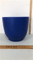 Gainey ceramics blue flower pot.  Made in Laverne
