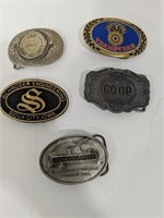 Lot of various buckles including - COOP Silver