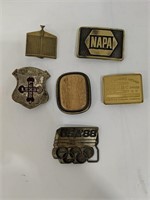 Lot of various buckles including - 88 Olympics