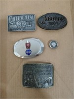 Lot of various buckles including - Case Conoco