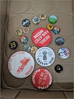 Lot of vintage pin backs including - Ike