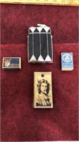 Lot of vintage Swedish matches and a lighter that