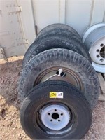 (5) Truck & Trailer tires & rims    (Gillette)