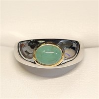 $200 Silver Emerald(1.3ct) Ring