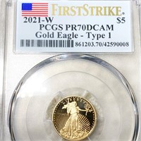 2021-W $5 Gold Half Eagle PCGS - PR 60 DCAM