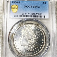 1900-S Morgan Silver Dollar PCGS - MS63