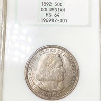 1892 Columbian Expo Half Dollar NGC - MS64
