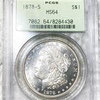 1878-S Morgan Silver Dollar PCGS - MS64