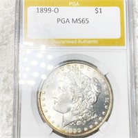 1899-O Morgan Silver Dollar PGA - MS65