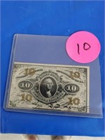 1863 10 CENT FRACTIONAL CURRENCY