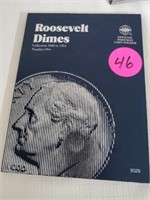 ROOSEVELT DIMES BOOK - 38 TOTAL