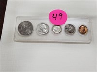 1965 HALF DOLLAR AND 1964 REMAINING COINS
