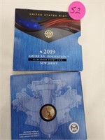 2019 NEW JERSEY 1 DOLLAR REVERSE PROOF COIN