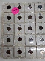 LINCOLN WHEAT CENTS - 20 TOTAL