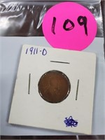 1911D LINCOLN WHEAT CENT