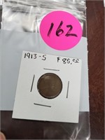 1913 S LINCOLN WHEAT CENT