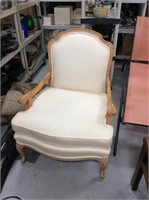 Oversized side chair white
