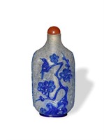 CHI. Clear & Blue Peking Glass S.B., 19th Century