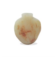 Chinese Carved Hetian Jade Snuff Bottle, 18th C#