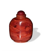 Chinese Imitation Amber Snuff Bottle, 19th Century
