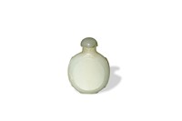 Chinese White Jade Snuff Bottle, 18-19th Century