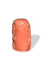 Chinese Coral Snuff Bottle, 19th Century
