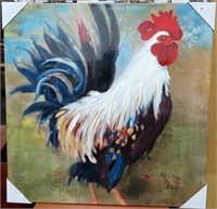 NEW ROOSTER - OIL ON CANVAS - ARTIST SIGNED