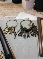 Two large rings of skeleton keys