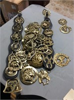 Large collection of horse brass