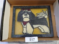 Dog Painting on Glass