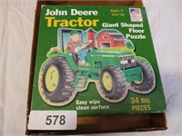 John Deere Tractor Giant Shape Floor Puzzle