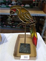 Glass Parrot Decor